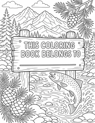 Belongs-To Page inside Bend Coloring Book for Adults