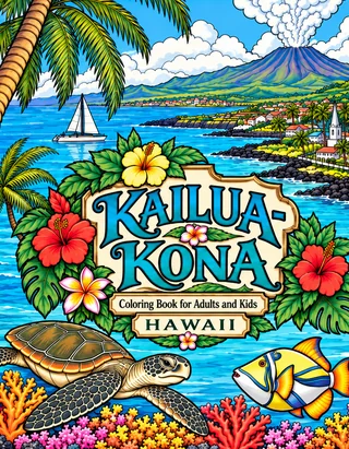 Kailua Kona Coloring Book for Adults