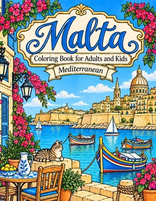 Malta Coloring Book for Adults