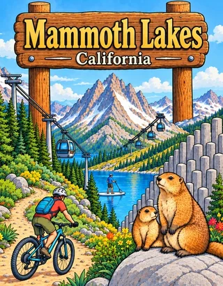 Mammoth Coloring Book for Adults cover illustration by Louisa May Carson