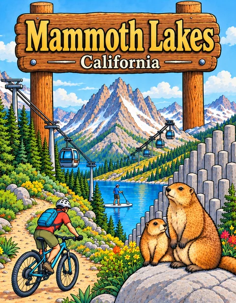 Mammoth Coloring Book for Adults cover illustration by Louisa May Carson