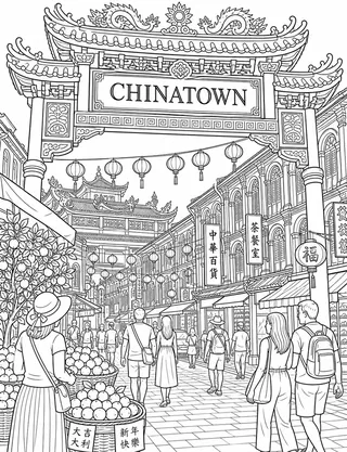Detailed coloring page of Singapore Botanic Gardens Orchid Pavilion