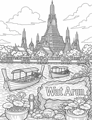 Detailed coloring page of Culture